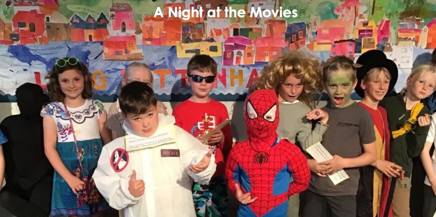 children dressed up as film characters